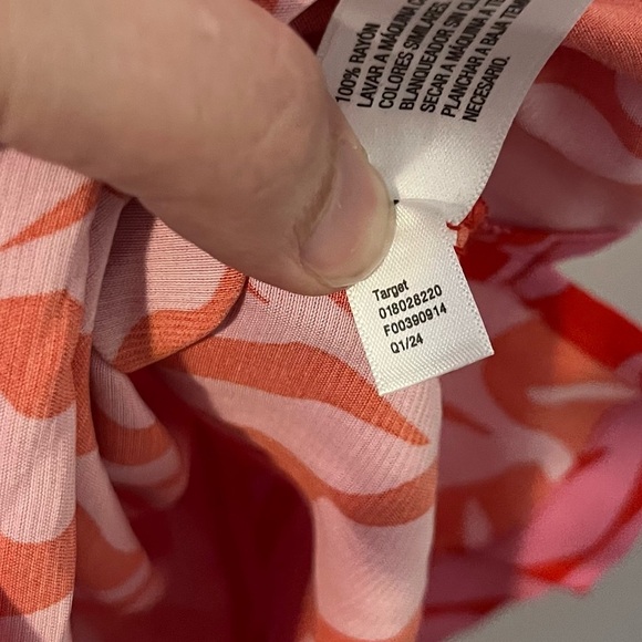 NEW A New Day Women’s Crepe Short Sleeve Button Down Bright Pink Large - Picture 6 of 13